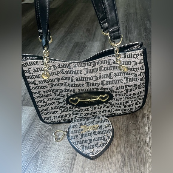 Juicy Couture Handbags - Juicy Couture 2piece Tote Bag/heart wallet